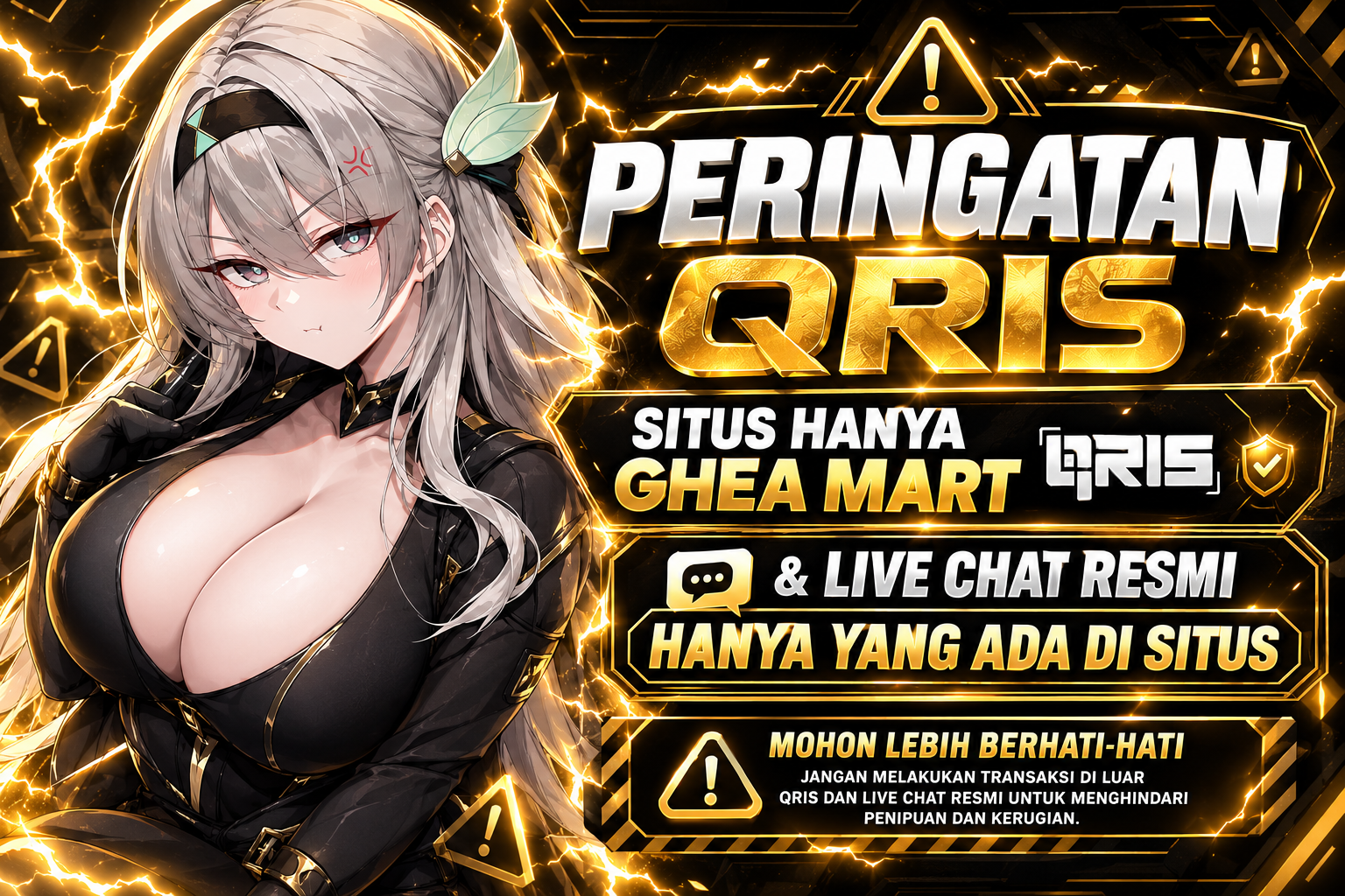 Peringatan keamanan QRIS GHEA MART